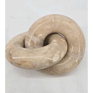 Marble Stone Knot Chain Link Minimalist Paperweight